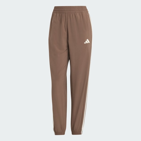 ■adidas■ Train Essentials 3S Woven Pants JI8313 adidas Train Essentials 3-Stripes Woven Pants - Black