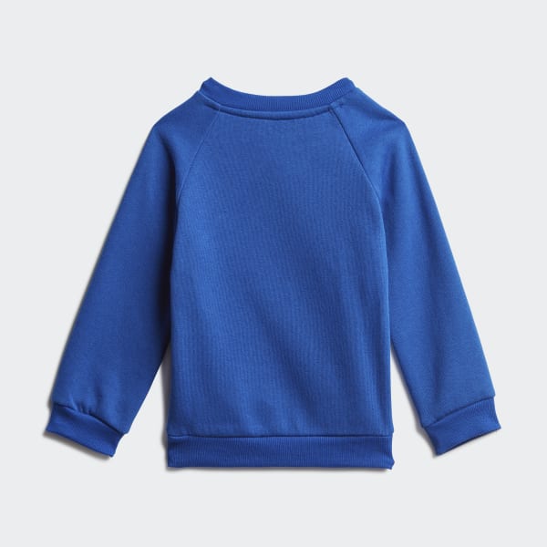 Branco Conjunto em Fleece 3-Stripes