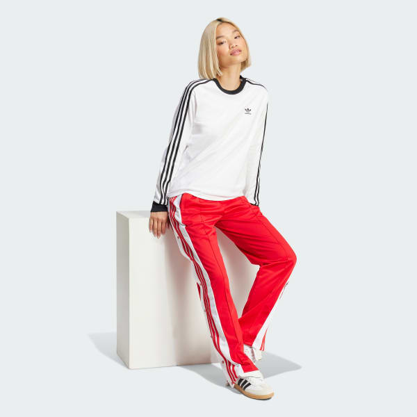 adidas Adicolor 3-Stripes Regular Long Sleeve Tee - White
