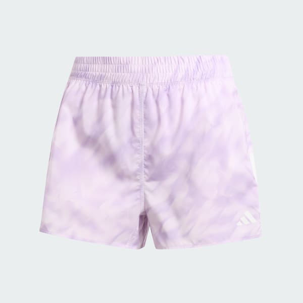 Morado Shorts con Estampado en Toda la Prenda Own The Run