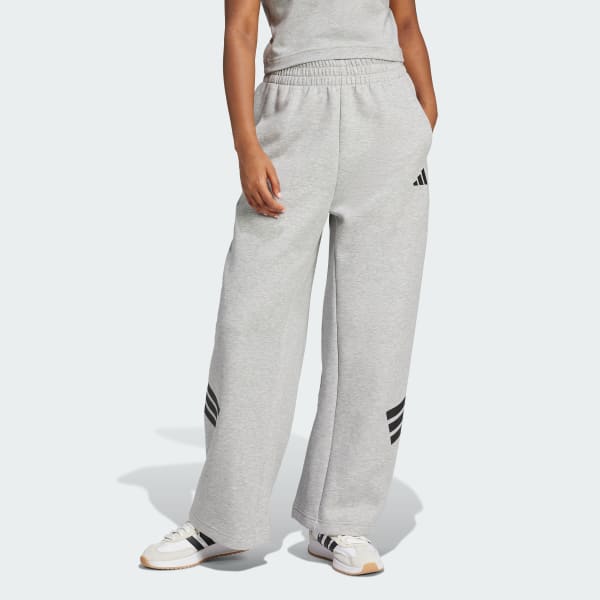 Future Icons 3 Stripes Open Hem Tracksuit Bottoms