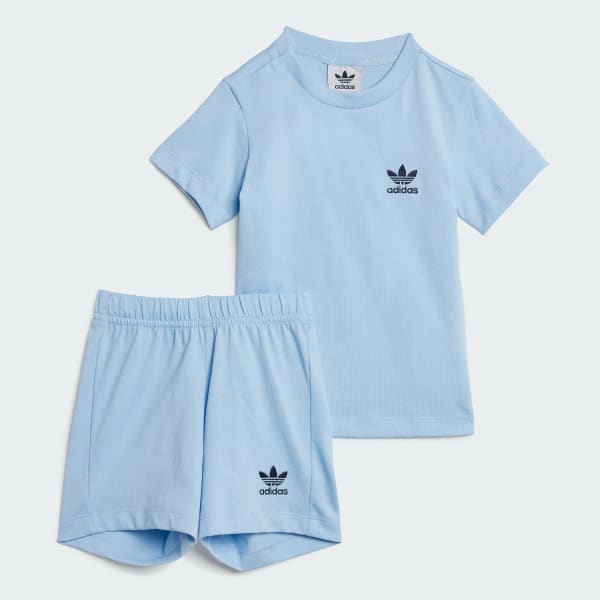 Azul Conjunto Shorts Camiseta Infantil
