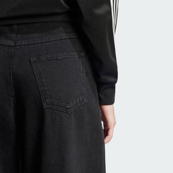 adidas Adibreak Denim Two-In-One Pants - Black | Free