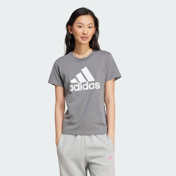 Grey Essentials Logo Tee