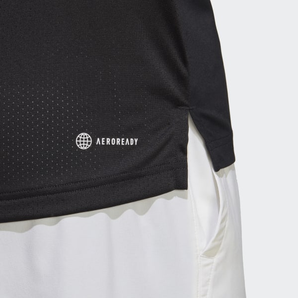 Zwart Club Tennis T-shirt