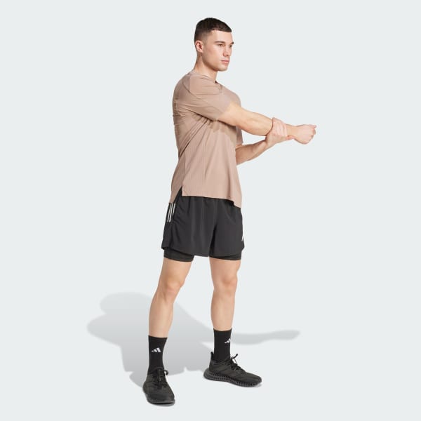 สีน้ำตาล เสื้อยืด Designed-for-Training Intensity