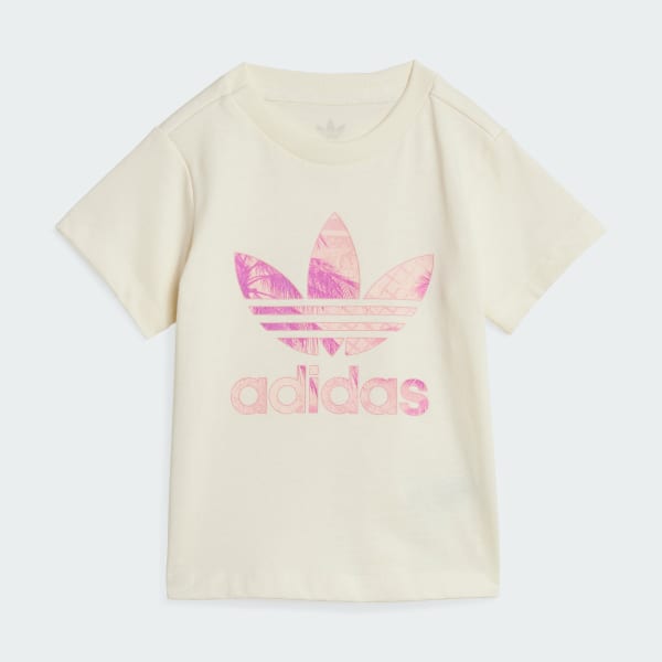 White Short Tee Set Kids