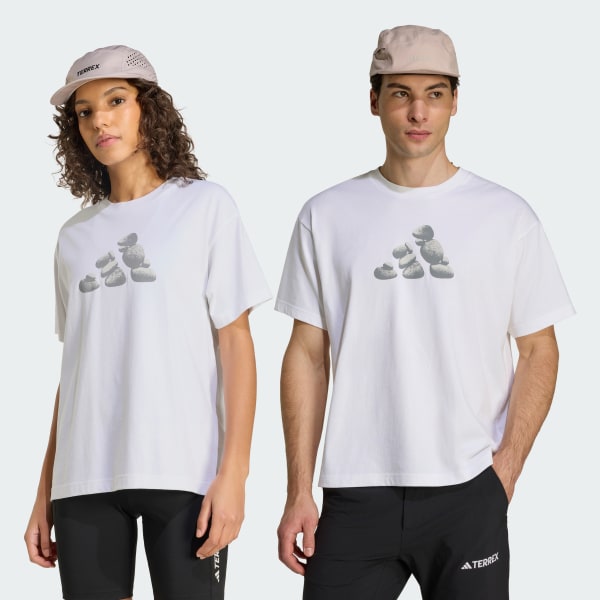 Blanco POLERA GRAPHIC TERREX ROCKS LOGO