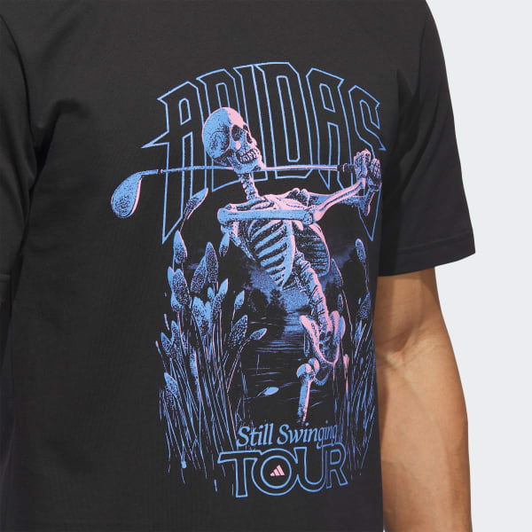adidas Golf Tour Graphic Tee - Black | Free Shipping with