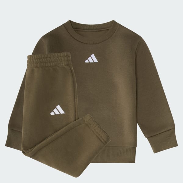 adidas Essentials 2-Piece Long Sleeve Fleece Pullover & Jogger Set