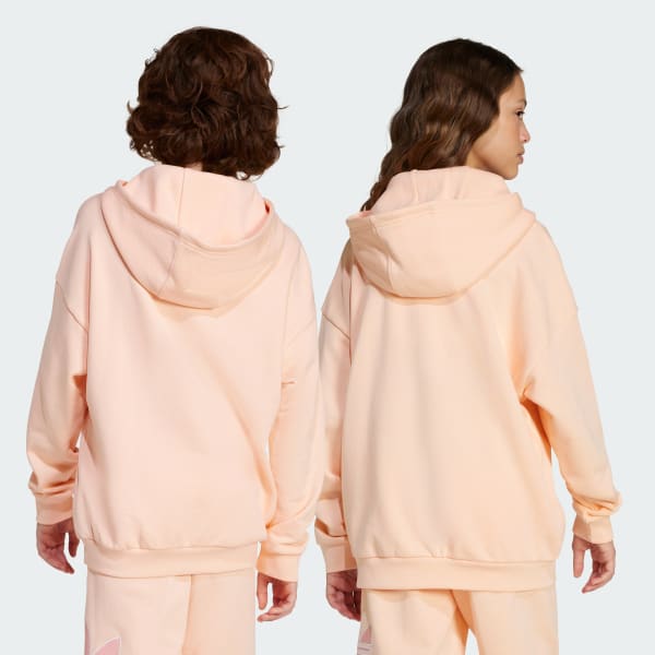 Rosa Buzo con Capucha Big Logo Oversized Infantil