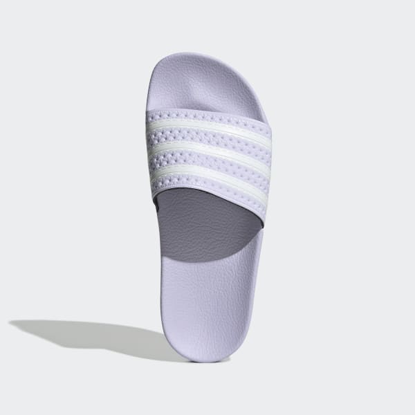 adidas adilette purple slides