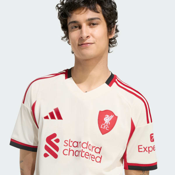 adidas Liverpool FC 25/26 Away Jersey - White | Free