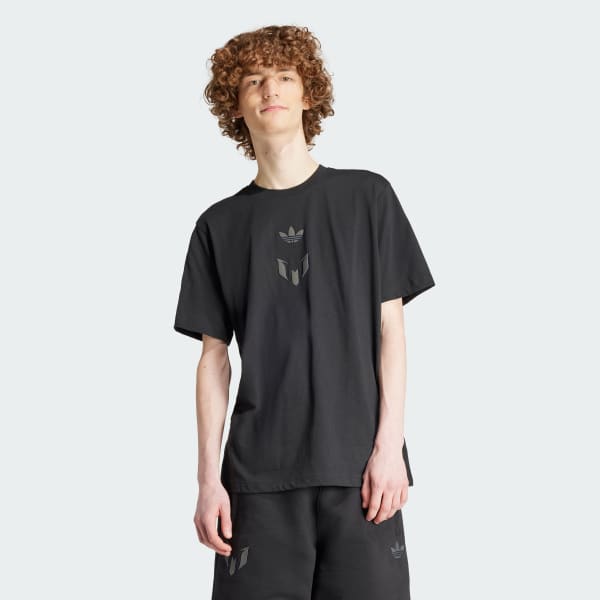 新品未使用adidas MESSI L スリムフィット 黒 シャツ adidas Messi Tee - Black | Free Shipping with adiClub