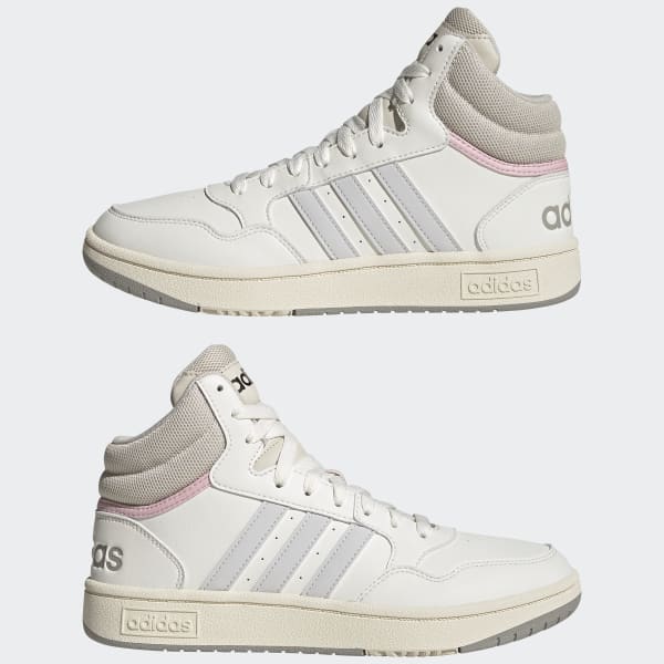 White Hoops 3.0 Mid Classic Shoes LWP52