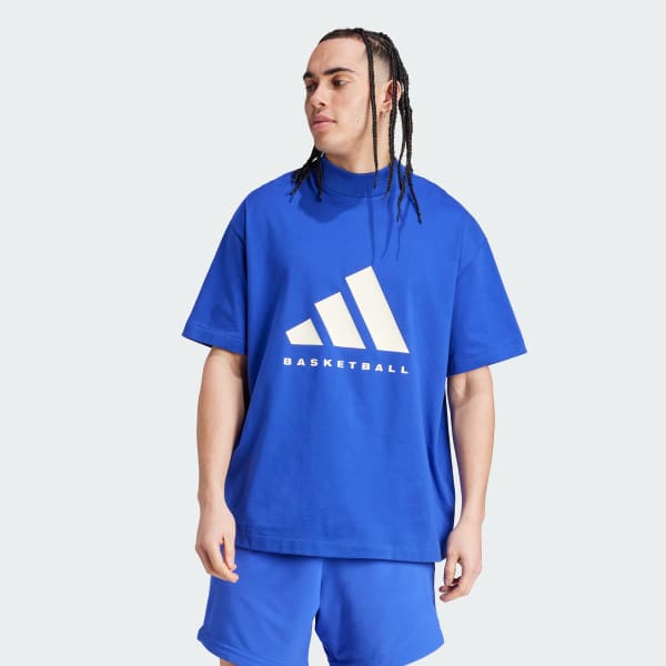 adidas Basketball Tee - Blue | Free Shipping with adiClub | adidas US