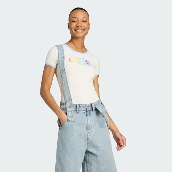 Branco Camiseta Gráfica Slim Adidas x Jeremy Scott