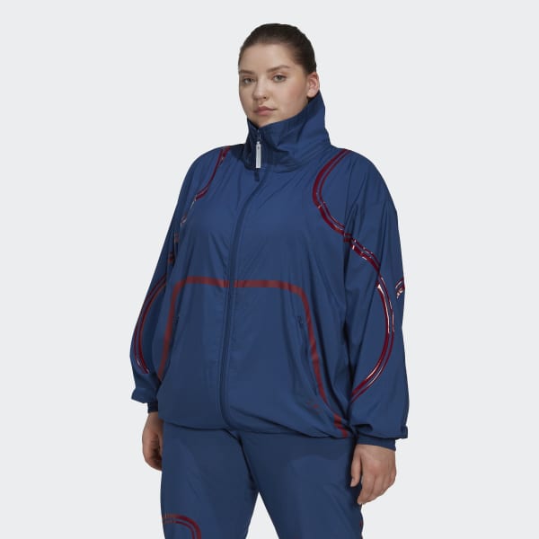 Blue adidas by Stella McCartney TruePace Woven Training Jacket- Plus Size QD683