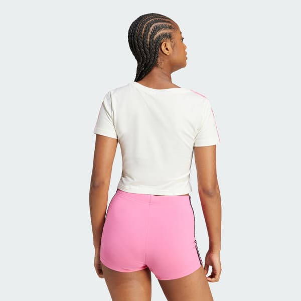 Branco Camiseta Essentials Três Listras