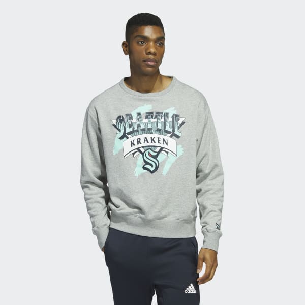 Adidas Kings Vintage Crew Sweatshirt Medium Grey Heather M Mens