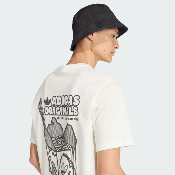 【adidas】Original ラーメンボックス グラフィック Tシャツ adidas Ramen Box GFX Loose Tee - White | adidas Singapore