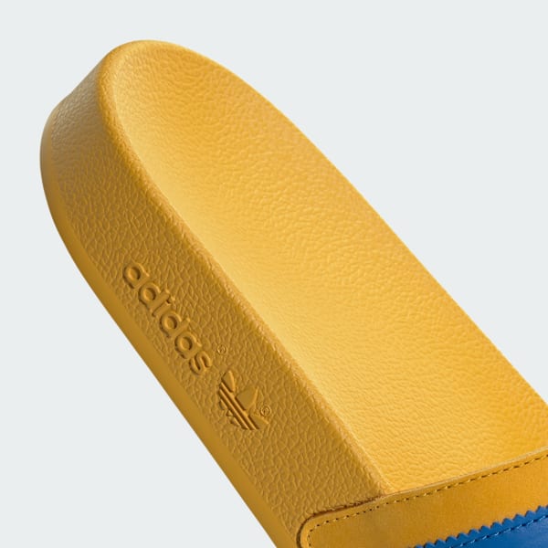 Adidas adilette slides yellow discount