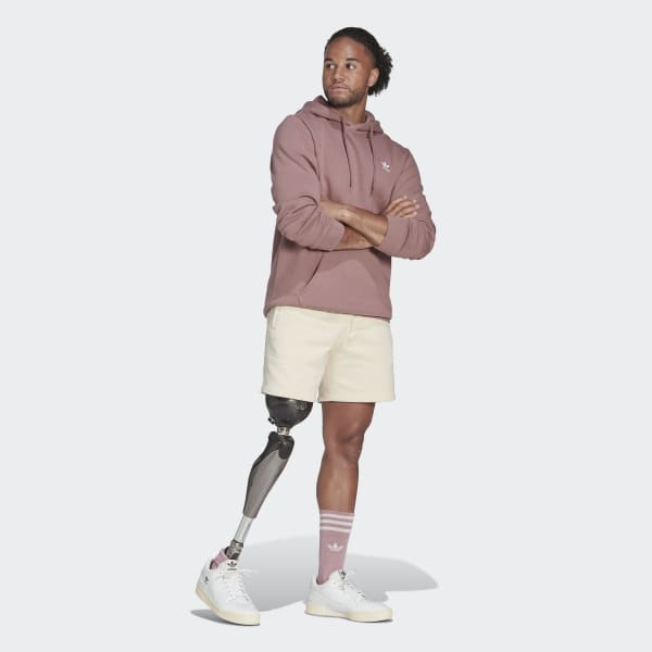 Paars Adicolor Essentials Trefoil Hoodie JKZ47
