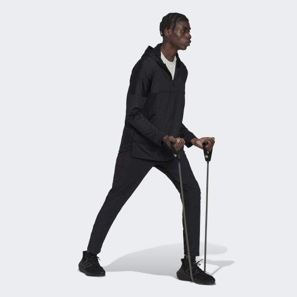 Nero Felpa con cappuccio Workout Warm Full-Zip IN158