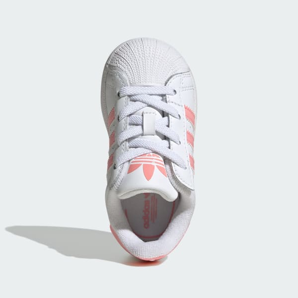 White Superstar II Comfort Closure Elastic Lace Shoes