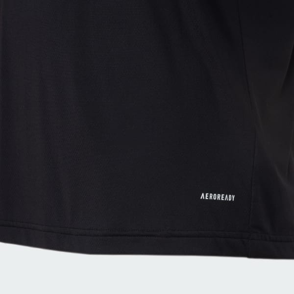 Preto CAMISETA TRAIN ESSENTIALS TRÊS LISTRAS