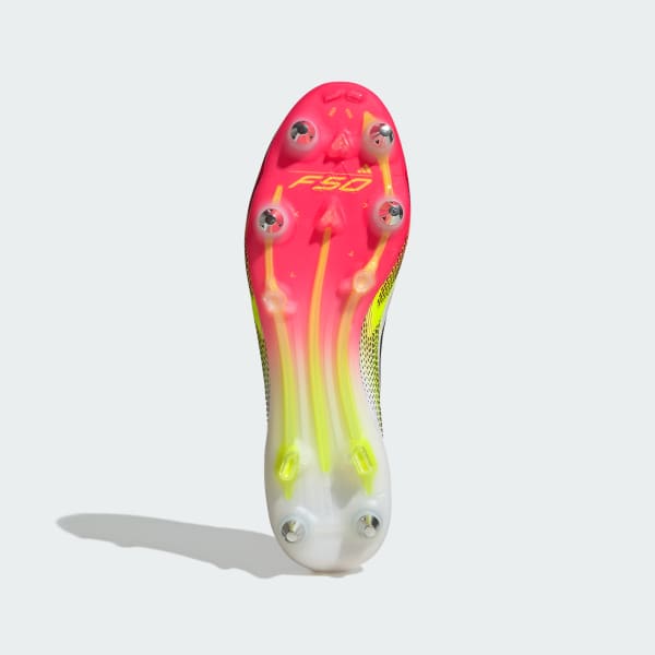 Vit F50 Elite Soft Ground Fotbollsskor