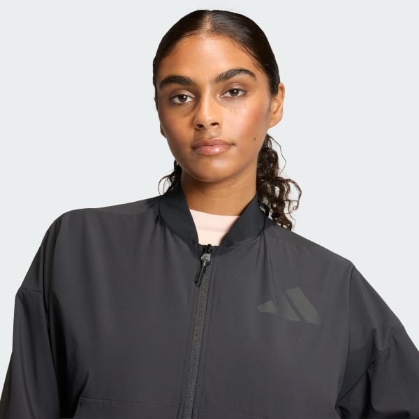 ADIDAS Z.N.E. WOVEN BOMBER - Black | Free Shipping with adiClub
