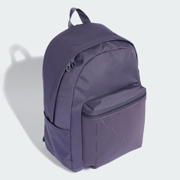 Purple Essentials Embossed Logo Backpack