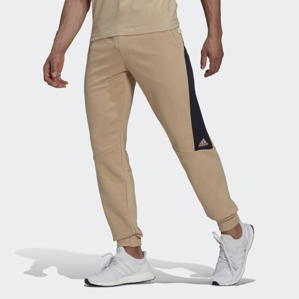 Bezowy Future Icons Embroidered Badge of Sport Pants TA190
