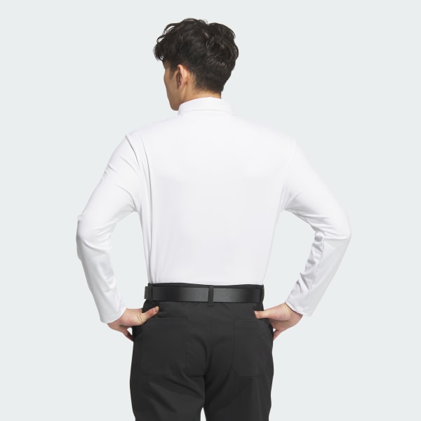 White Long Sleeve AEROREADY Polo Shirt