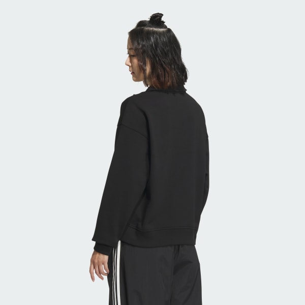 zwart Essentials Sweatshirt met Halflange Rits