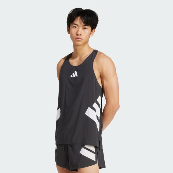 Μαύρο Adizero Road to Records Singlet