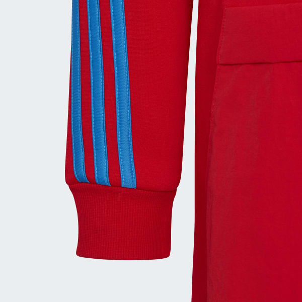 cervená Mikina s kapucňou adidas x Classic LEGO® 3-Stripes Pocket