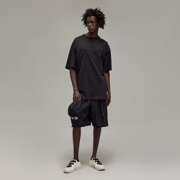 Black Y-3 3-Stripes Short Sleeve Tee