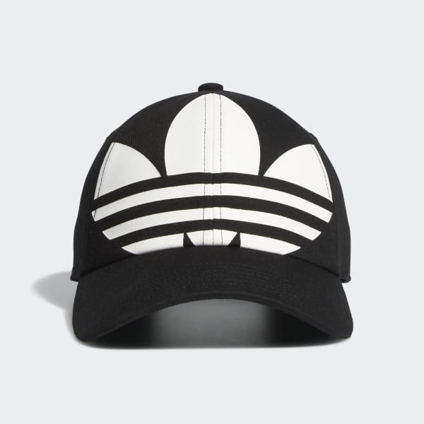 Adidas Relaxed Big Trefoil Hat Black Adidas Us