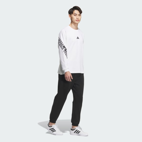 ホワイト ワーディング パック ルーズフィット 長袖Tシャツ