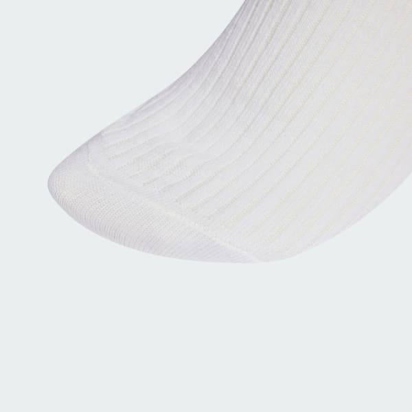 White RUFFLE QUARTER SOCKS