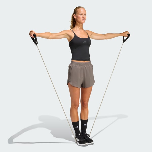 Black Optime Tank With Integrated Light-Support Bra