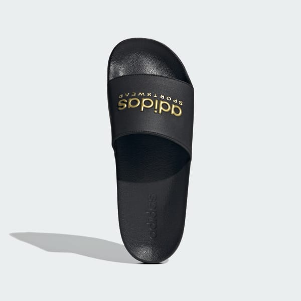 Black Adilette Shower Slides