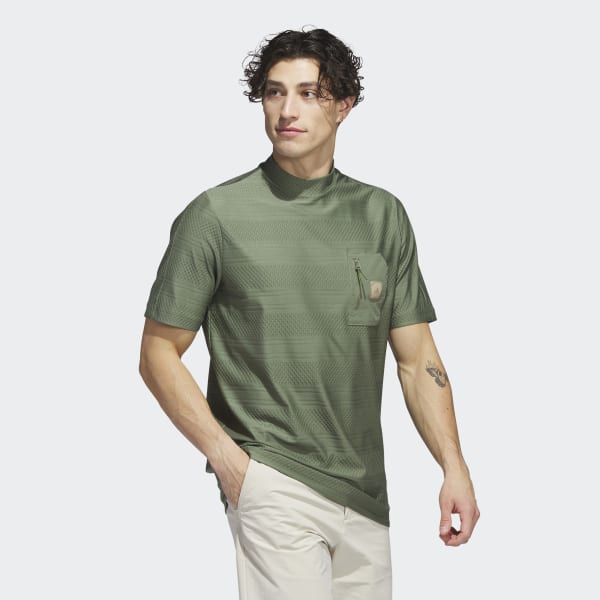 Gronn Adicross Pocket Golf Poloskjorte
