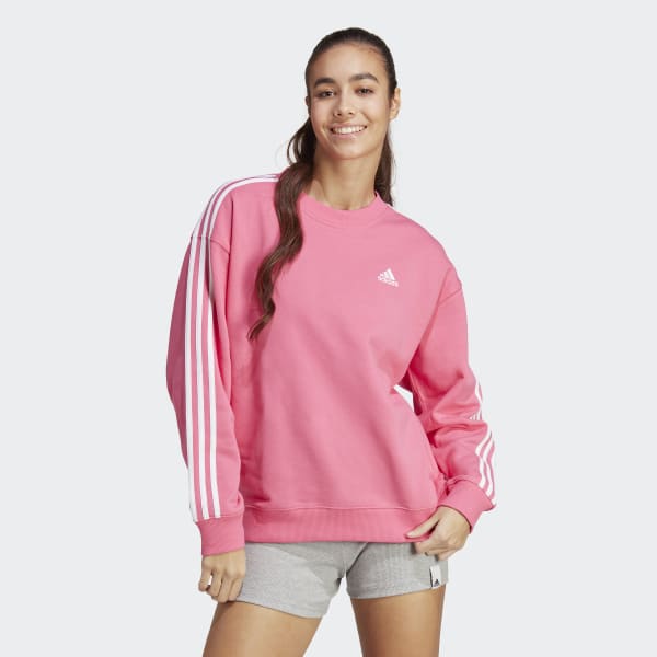 forbruger Delegation perle adidas Essentials 3-Stripes Sweatshirt - Pink | adidas Canada