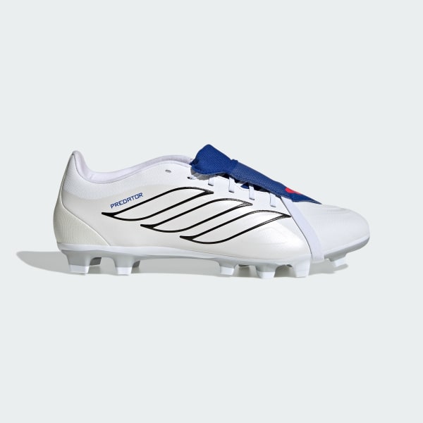 Branco Chuteiras de Campo/Multissuperfície de Língua Dobrável Predator Club