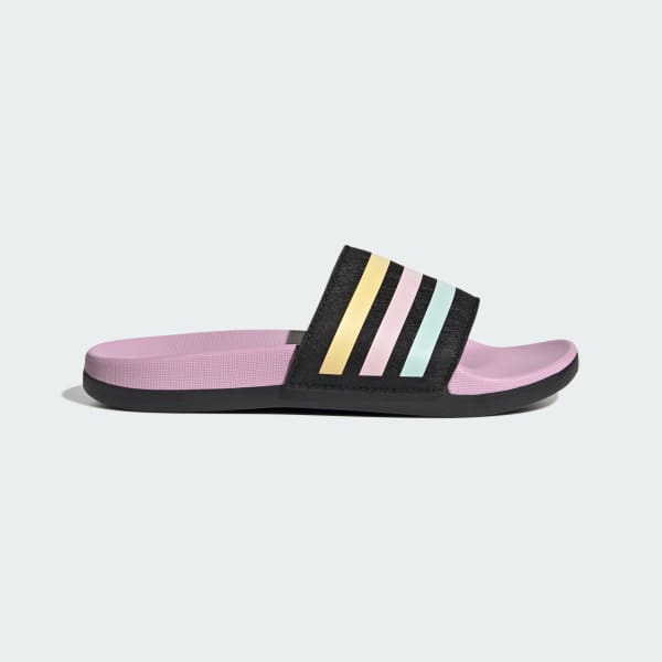 Black Adilette Comfort Slides Kids