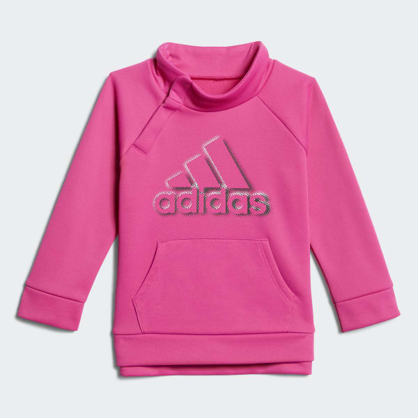 adidas Fleece Sweatshirt and Tights Set - Pink | adidas US
