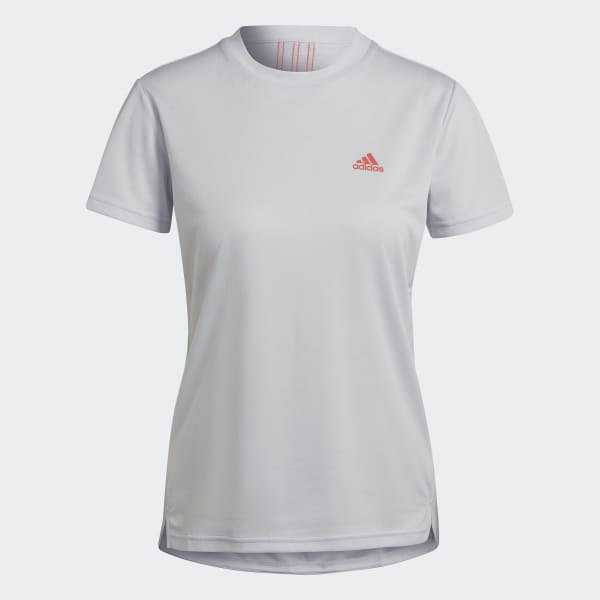 Grey AEROREADY Designed 2 Move 3-Stripes Sport T-Shirt